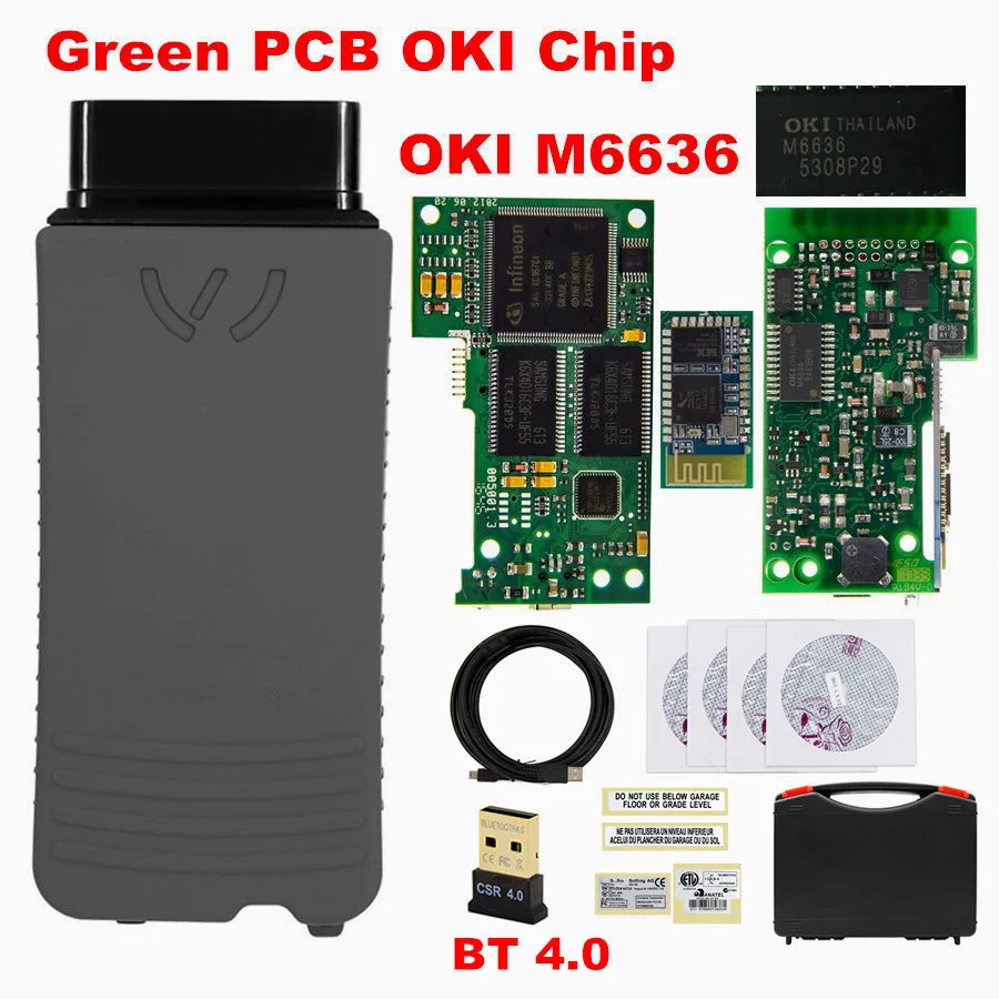 5054A ODIS V5.1.6 AMB2300 Bluetooth OKI полный чип 5054A с зуммером UDS 5054 V5.16 бесплатный сканер Keygen 5054 - Цвет: OKI Green