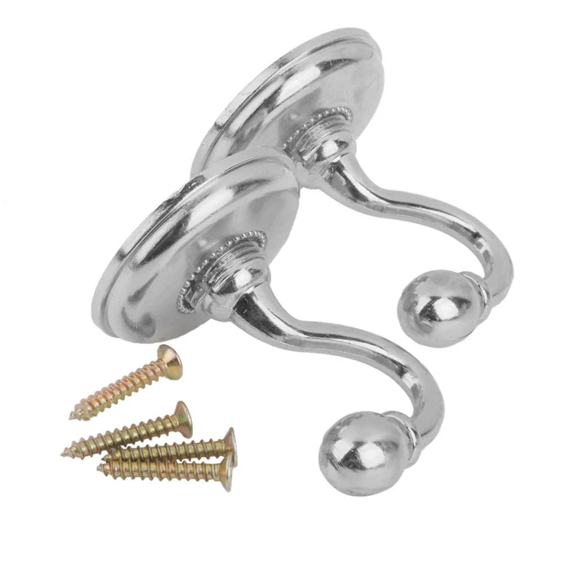 2 metal wall fixing hook wall practical simple European-style metal texture hook back hook bedroom living room coat rack
