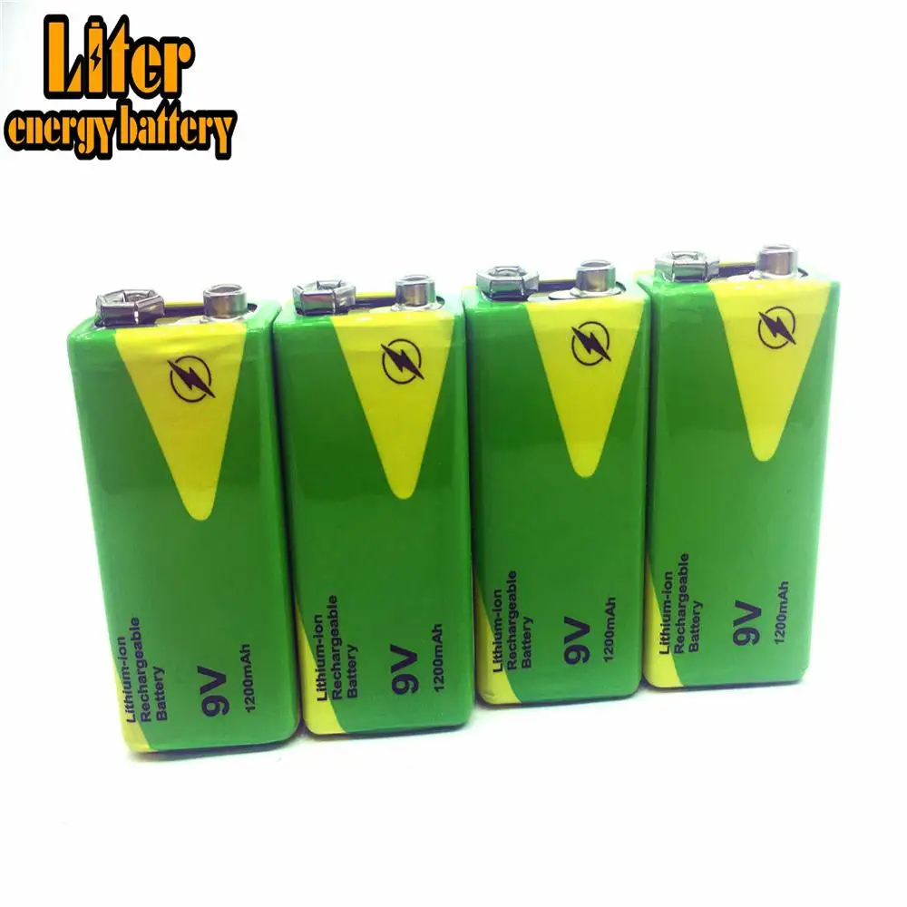 1/2/4 Pieces High Quality 9 V 1200 MAh Rechargeable Ni-MH Battery For Interphone Smoke Alarm Car Toys 9V Nimh Batteries Replace 1/2/4 Pieces High Quality 9 V 1200 MAh Rechargeable Ni-MH Battery For Interphone Smoke Alarm Car Toys 9V Nimh Batteries Replace