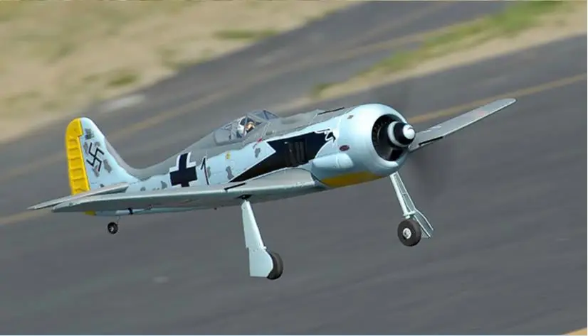 Dynam фокке Вульф FW-190 1270mm 5" размах крыльев радиупрвляемый Warbird PNP