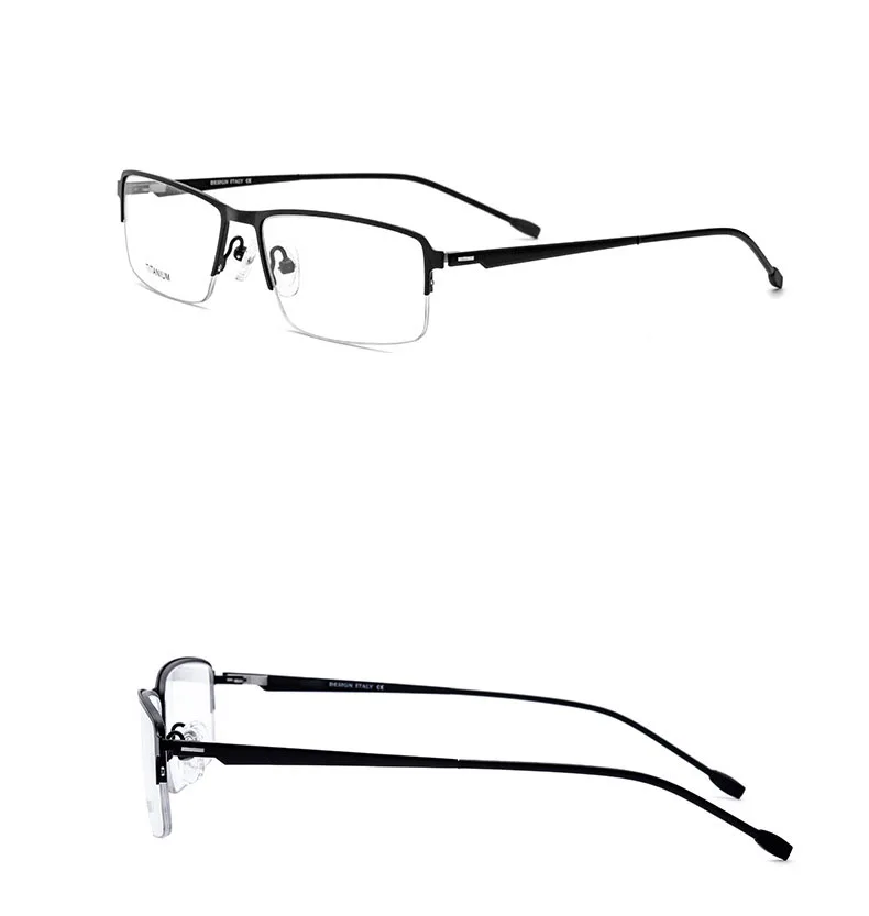 Ультралегкие чисто титановые оправы 823 мужское в деловом стиле очки могут быть близорукость очки для чтения 1,74 анти-синие линзы