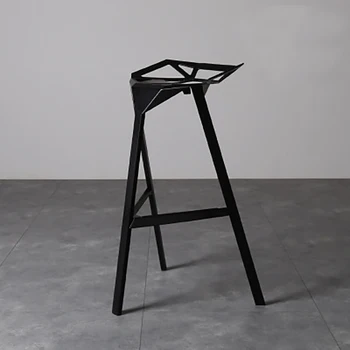 

Nordic Design Bar Chair Geometric Metal Chair Modern Minimalist High Stool High chair