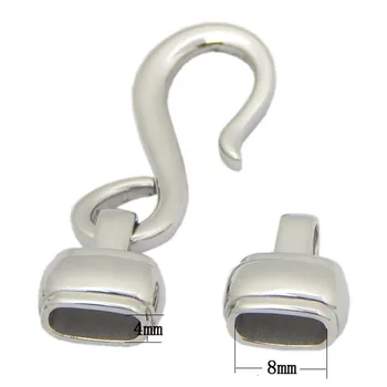 

1pcs/lot 5/6/7/8/9/10/12/14mm Silver Tone Stainless Steel Round Spring Clasp Hook Connectors For Necklace Making