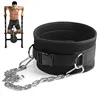 Weight Lifting Dip Belt with Chain Heavy Duty Core Support For Fitness Bodybuilding Pull up Strength Training Load Waist Strap 1