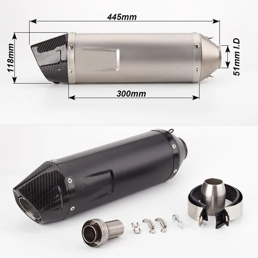 Универсальная Модифицированная выхлопная труба для мотоцикла LEOVINCE slip on FZ1Duke690