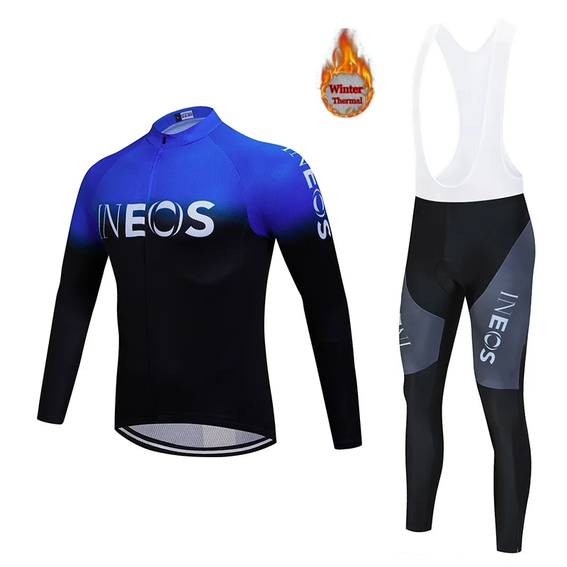 Ineos2019 Мужская велосипедная майка для велоспорта, одежда для горного велосипеда, Теплый Бархатный Костюм