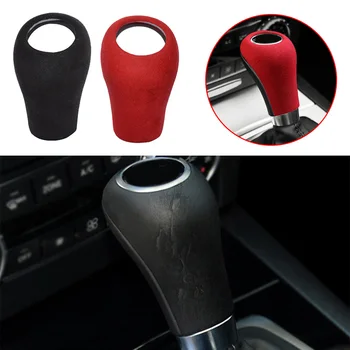 

For Mercedes Benz W204 C E G GLS Class Gear Shift Knob Cover Trim Suede Leather Gear Shift Knob Cover Trim