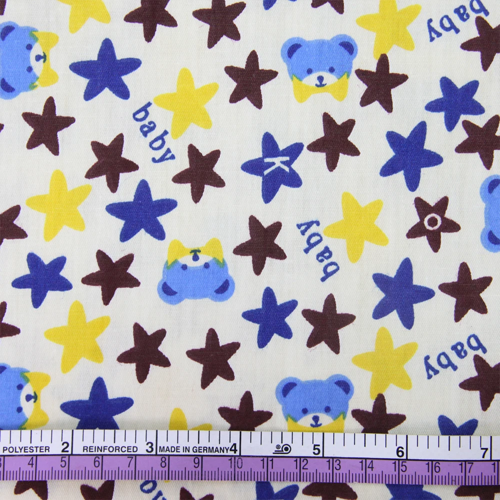 50*145 см принт морской звезды хлопок ткань, материалы ручной работы для шитья одежды подушки, 1Yc697
