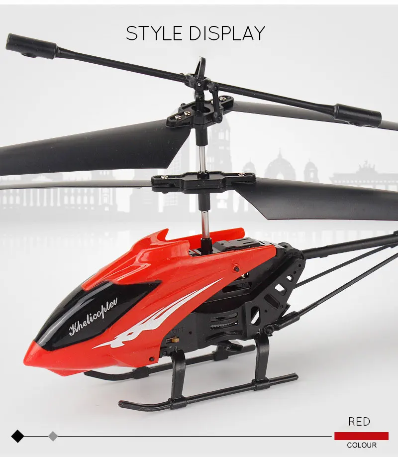 Alloy RC Helicopter Mini Drone Kids Toys 2.5/3.5 Channel Drop-resistant Alloy Helicopter  Mini Drone Toys For Children RC Drones