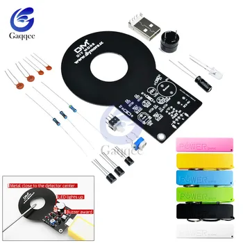 

Metal Detector + 18650 USB Power Bank Box Case DIY kits DC 3V-5V Metal Tester Sensor Board with 18650 Battery Charger Module
