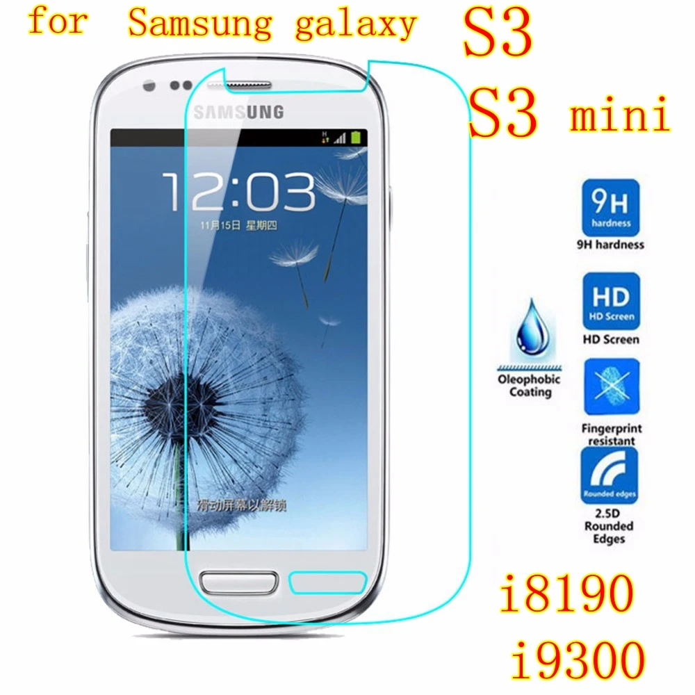 meteoor bod Elasticiteit 9h Tempered Glass For Samsung Galaxy S3 S 3 I8190 S Iii S3 Mini Case I8190n  I9300 Neo I9301 Screen Protector Film For Samsung - Screen Protectors -  AliExpress