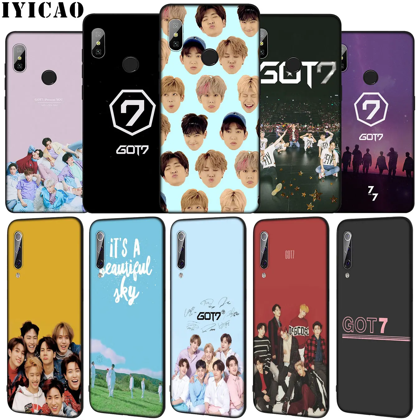 Мягкий силиконовый чехол IYICAO Got7 K Pop Got 7 для Xiaomi Mi 10 9 9T A3 Pro 8 SE A2 Lite A1 CC9 CC9E 6 pocophone f1 Mi10 |