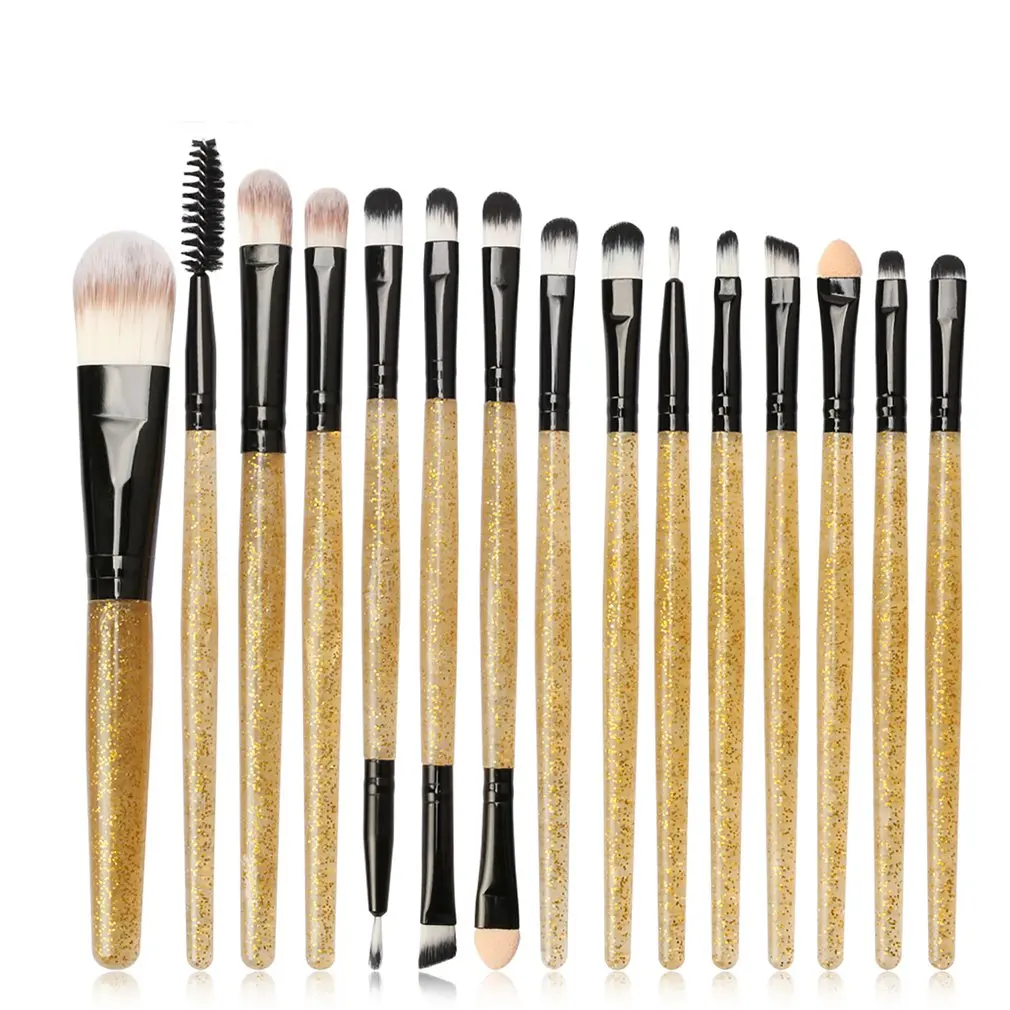 

15pcs Flash makeup brush Professional Makeup Brush Set Cosmetic Foundation Powder Brushes kit Tool