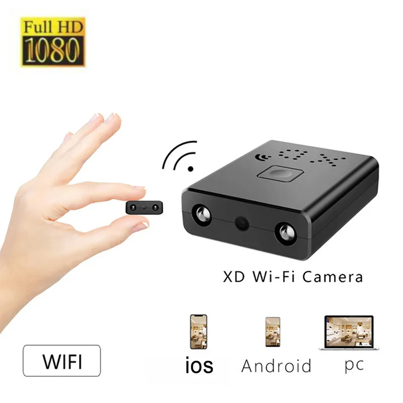Маленький HD1080P мини Wifi камера инфракрасного ночного видения наблюдения IP/камера AP Обнаружение движения удаленный сигнал