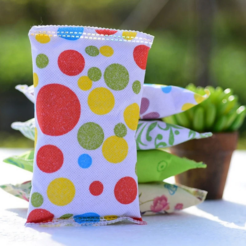 

1Pc 100g 14cmx8.5cm Activated Carbon Bag Color Random Bamboo Charcoal Activated Carbon Air Freshener Car Home Odor Deodorant Bag