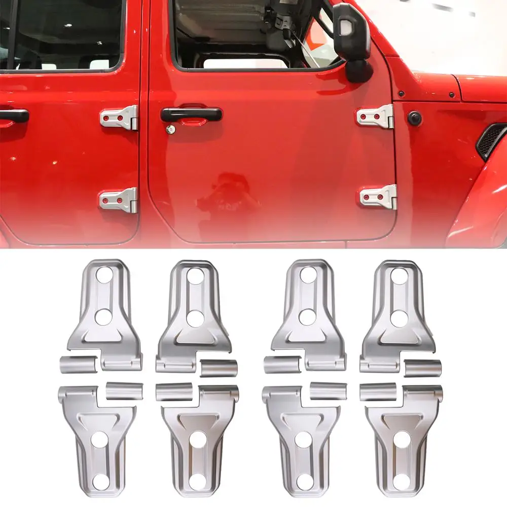 Автомобильная внешняя Подножка для мотоцикла Защитная крышка для Jeep Wrangler JL 4 дверная автоматическая задняя дверь шарнирная рама отделка наклейка украшение аксессуар