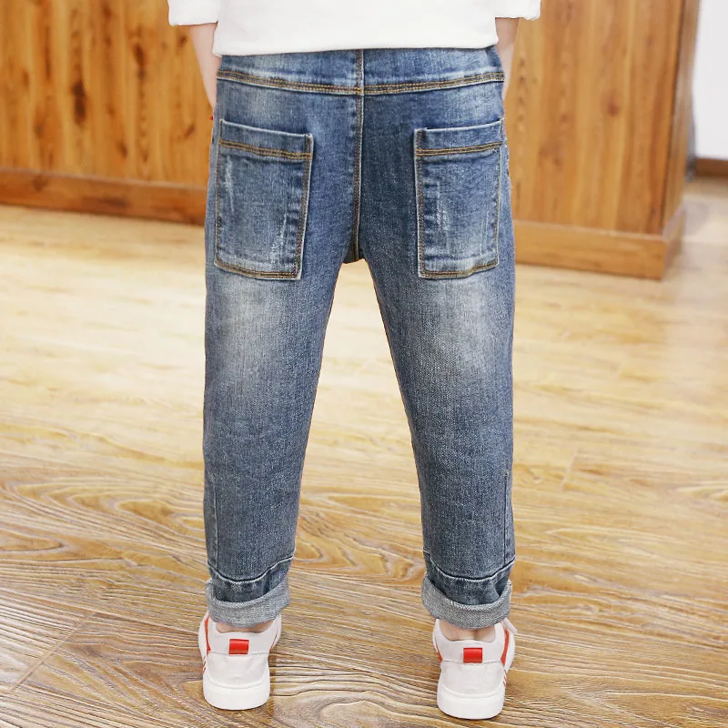 Autumn Casual Trousers Boys Jeans Infantil Bottom Children Denim Kids Clothing Baby Pants Jean Teenager Clothes Boys Pants 3-13T