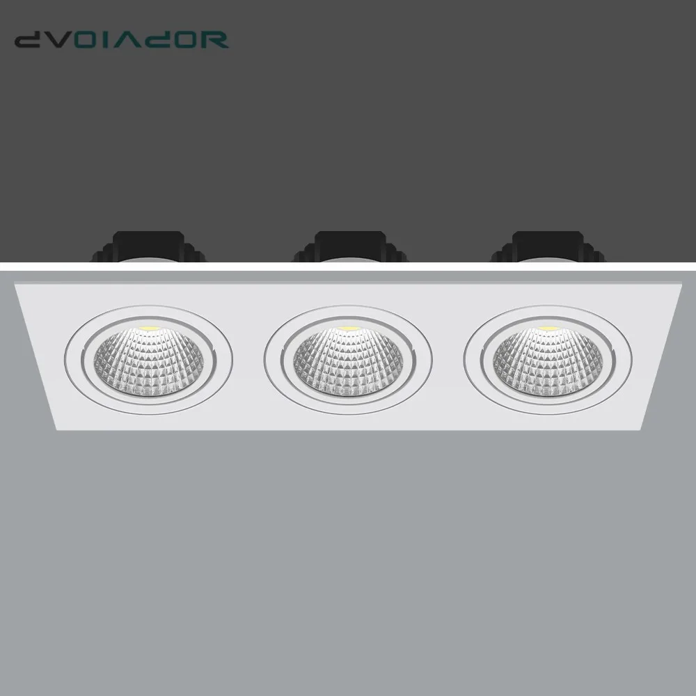 Квадратный светодиодный потолочный Светильник направленного света лампа без