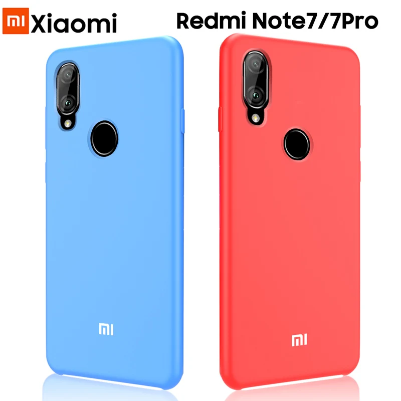 

Redmi Note 7 Global Case Original Xiaomi Redmi Note 7 5 6A 7A 7S 6 Pro Soft Liquid Silicon Cover Redmi K20 Shockproof Back Case