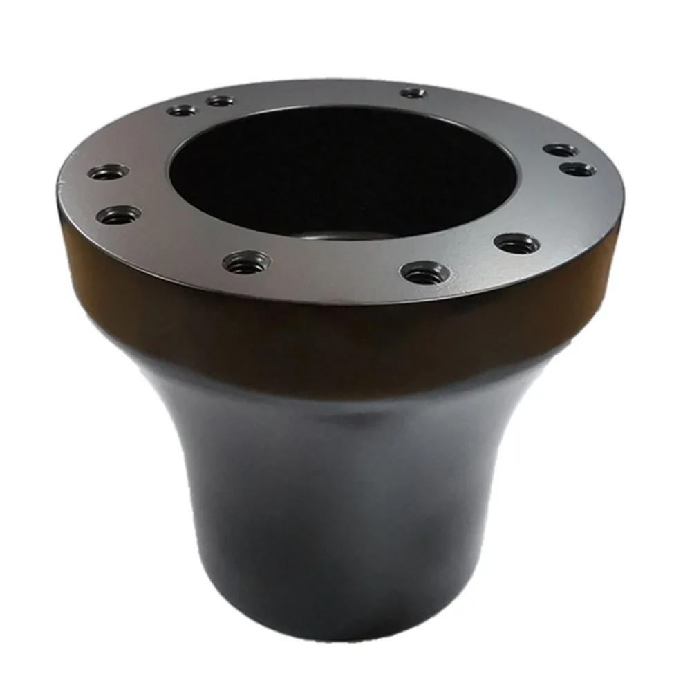 

For PRECEDENT Golf Cart Steering Wheel Adapter 5/6 Holes Club Car Black Alloy Steering Wheel Hub Adapter Durable