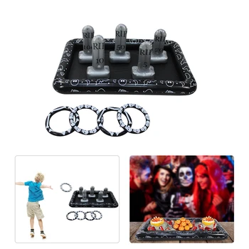 

Multifunction Inflatable Wine Table Pool Ice Bucket Activity Game Throwing Ring Halloween Styling Ferrule Keep Fruit Beer Cooler