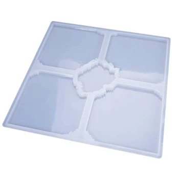 

Epoxy Resin Mold Irregular Coaster Mold Silicone Mold Casting Mold for DIY Coaster Bowl Mat Crafts