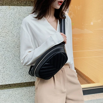 

Lattice Pattern Waist Bags Fanny Pack Ladies Casual Elegant Fashion Women PU Zipper Lightweight Daily Chest Belt Pouch