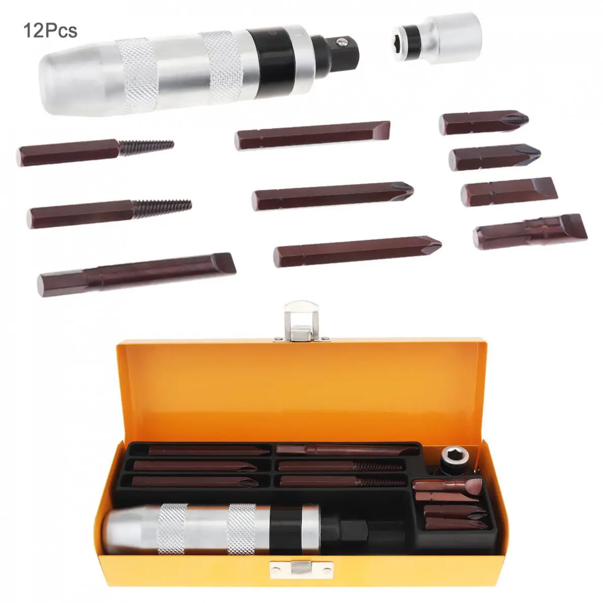 Набор многофункциональных ударных отверток 12 шт./лот ударная отвертка