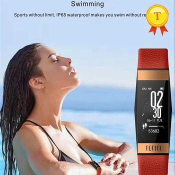 

2020 New Fashion ladies Smart Bracelet heart rate Blood Pressure monitoring IP68 waterproof swim sports pedometer smart watch