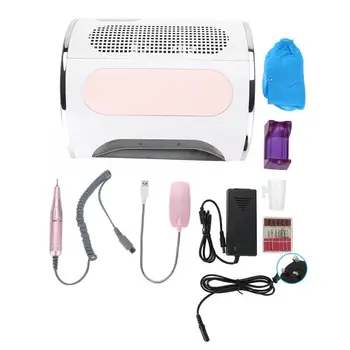 

Manicure Cutters Multi-functional Electric Nail Drill Machine Nail Art Dust Suction Collector UV LED Light UK 100-240V