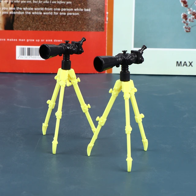 2pcs Doll Telescope Model Dollhouse Miniature Version Telescope DIY Doll Home Decor Accessories Baby Toys 1