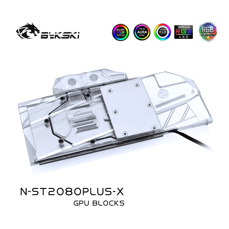 Водяной блок Bykski для ZOTAC стандартная штепсельная вилка OC/полностью покрытая