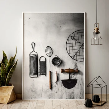 

Kitchen poster picture HD prints home wall art Nordic style modular painting on canvas fresh living room decoration frame