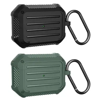 

New Carbon Fiber Earphone Protective Case For Airpods Pro Bluetooth Earphone Dustproof Protector Cover For Airpods Pro Earbuds