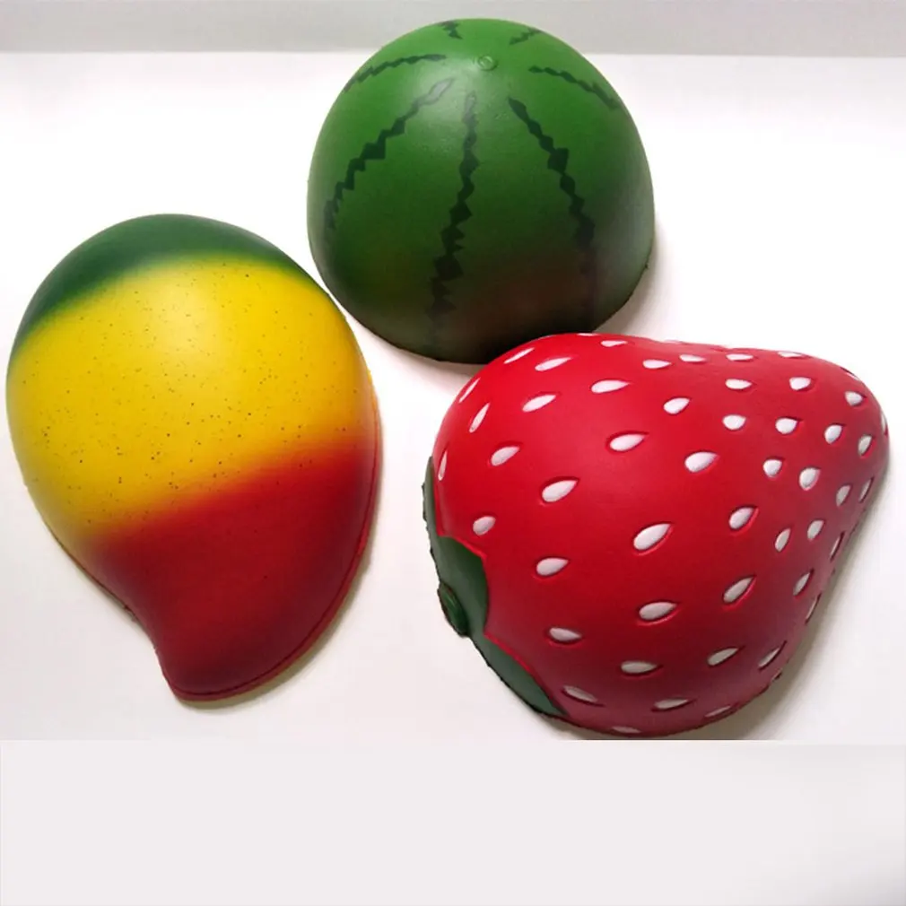 Мини-игрушка из искусственной кожи с искусственным мультяшным фруктом, кукла из искусственной кожи, медленно восстанавливающая декомпрессионную игрушку, мягкая игрушка для украшения торта, образец модели