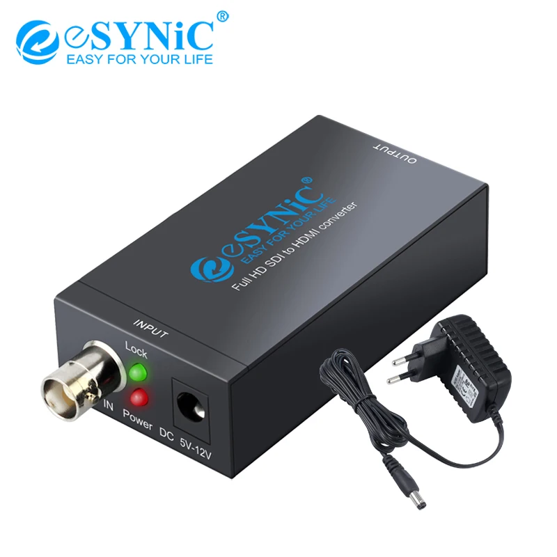  eSYNiC SDI to HDMI Converter Full HD 1080P Video Converter SD-SDI / HD-SDI / 3G-SDI For SDI Camera 