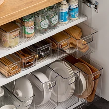 

2Pcs Storage Container Transparent Plastic Kitchen Refrigerator Noodle Food Plates Tidiness Box Multigrain Tank Sealed Cans