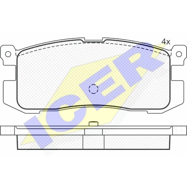 Колодки дисковые з.Mazda 626 2.0-2.0D 88-92,Ford Probe 2.2 88-92