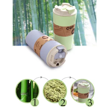 Biodegradable  bamboo charcoal fiber Mug