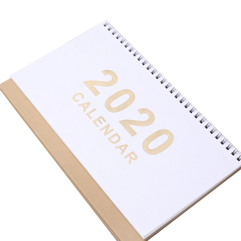 2020 свежий мультяшный Мини Простой разбитые цветы Настольный бумажный календарь ежедневный планировщик настольный планировщик годовой
