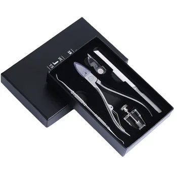 

5Pcs/Set Manicure Tools Kit Stainless Steel Toenail Corrector Nail Clipper Scissor File Cleaning Nails Care Tool (Silver)