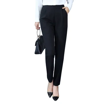 

Women Autumn Pants Ankle Pants Female Slim Drape Casual Pants Comfortable and Smooth Trousers B99