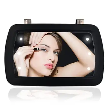 

1 PC Car Sun Shield Convenient LED Clip-on Makeup Mirror for Traveling Car