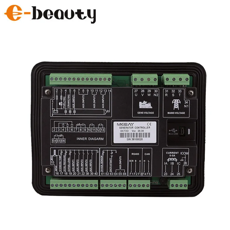 Mebay 전자 컨트롤러 패널 생성기 세트, 제어 파라미터 모듈, DC60D, DC70D