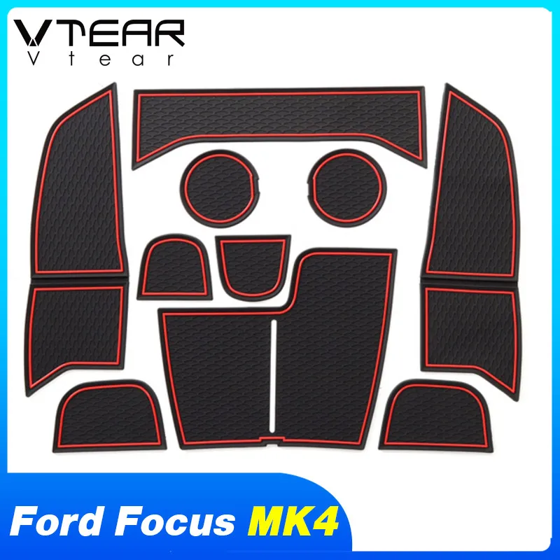 Коврик Vtear для Ford Focus MK4 st коврик с пазом двери Нескользящие коврики со слотом