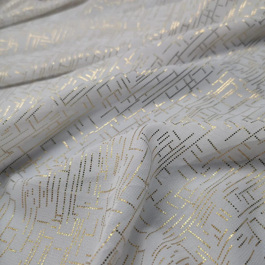 

Dancing Dress Bronzing Chiffon Fabric Soft Flowing bronzed breathable DIY dress fabric 100cm*150cm