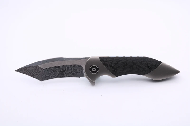 Американская доставка SMKE ножи на заказ Fisher Battle Flipper складной нож сатиновое лезвие
