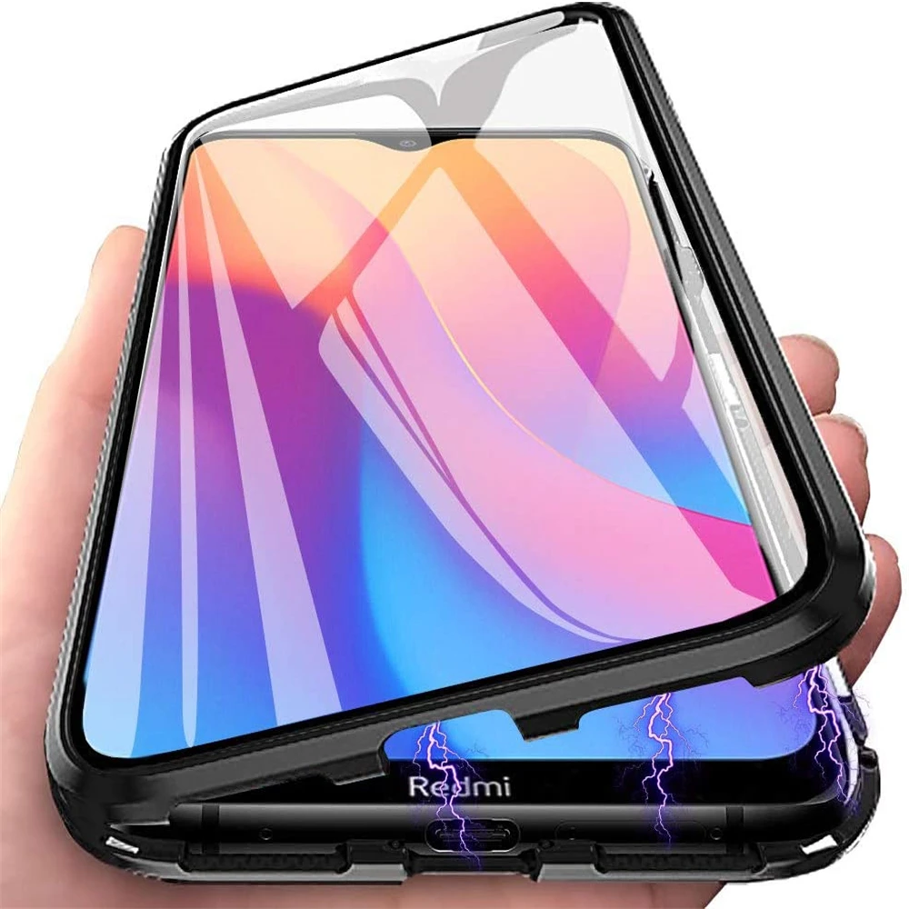 For OPPO Find X2 Lite 2 Side Tempered Glass Magnetic Phone Case