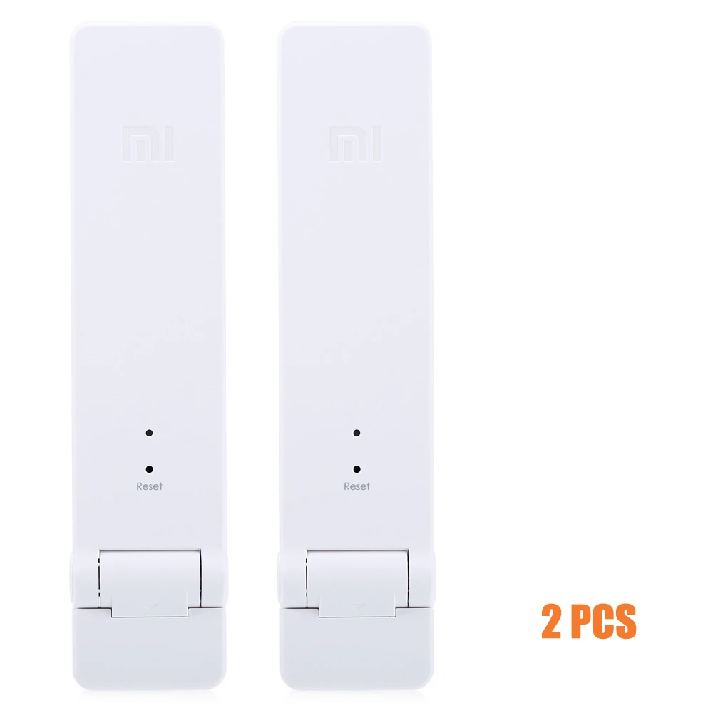 2 Pcs Английская версия Xiaomi Mi WiFi усилитель-удлинитель 300 Мбит/с усилитель беспроводной WiFi для Mi роутера - Цвет: 2 Pcs