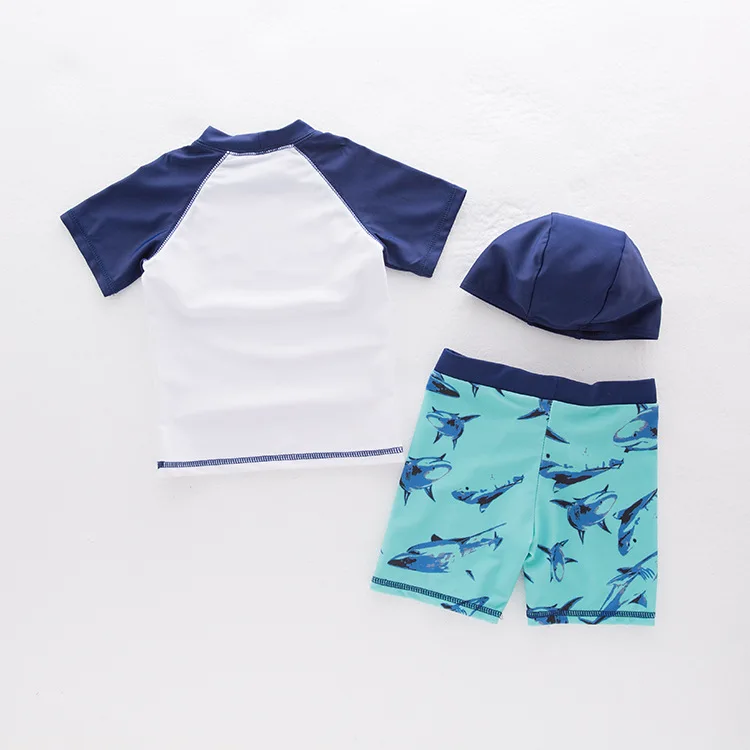 

Men's Two-piece Swimsuits Shark-KID'S Swimwear Hot Springs Clothing